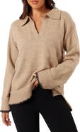 Petal & Pup Elise Blanket Stitch Johnny Collar Sweater