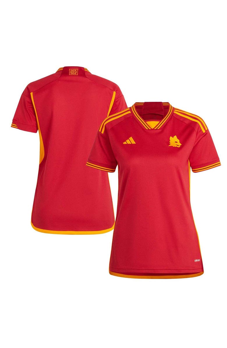 adidas Women's adidas Red AS Roma 2023/24 Home Replica Jersey, Main, color, Red