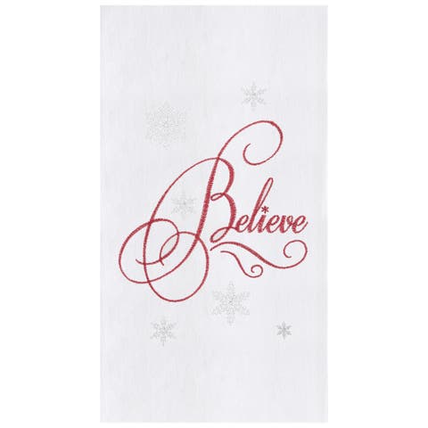 Believe Flour Sack Kitchen Towel