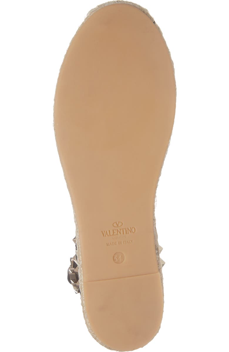 Valentino Garavani Rockstud Espadrille Sandal, Alternate, color,