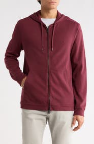 John Varvatos Bruno Double Knit Full Zip Hoodie