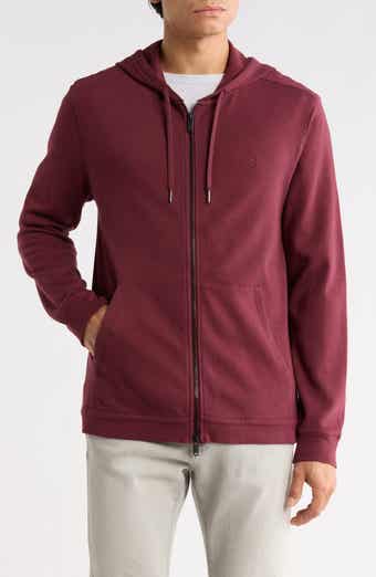 John Varvatos Bruno Double Knit Full Zip Hoodie