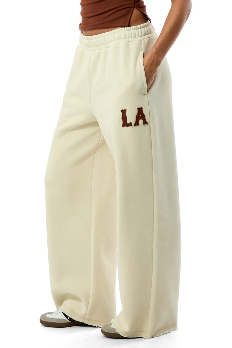 LA Baggy Sweatpants, Alternate, color, CREAM