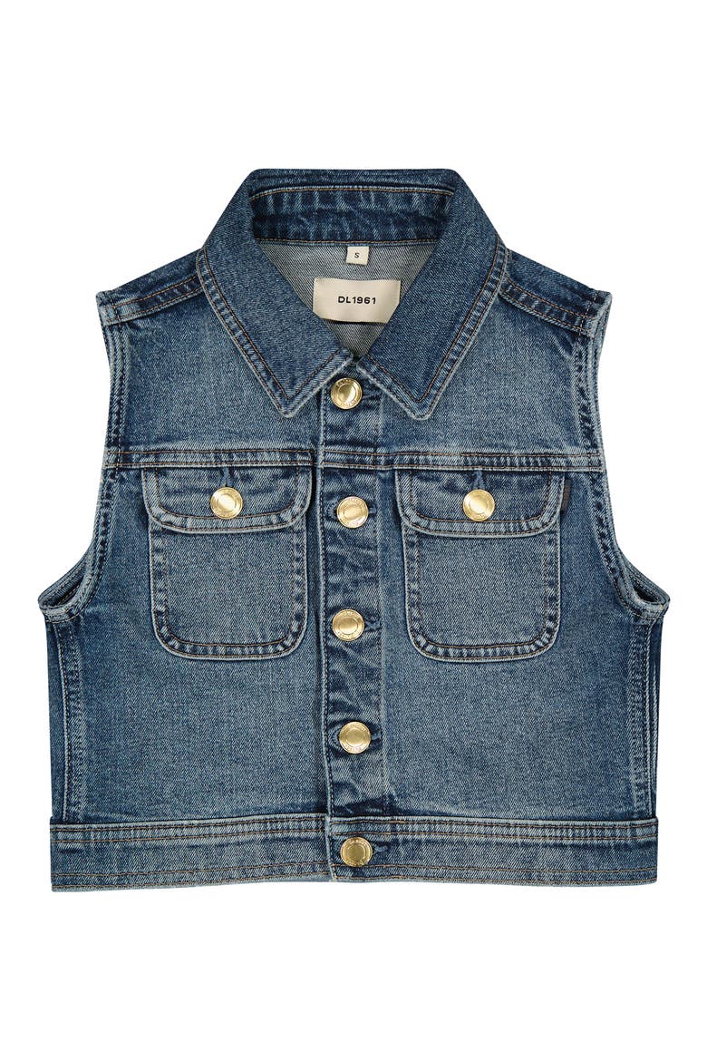 Kids' Manning Denim Vest, Main, color, LAKEWOOD