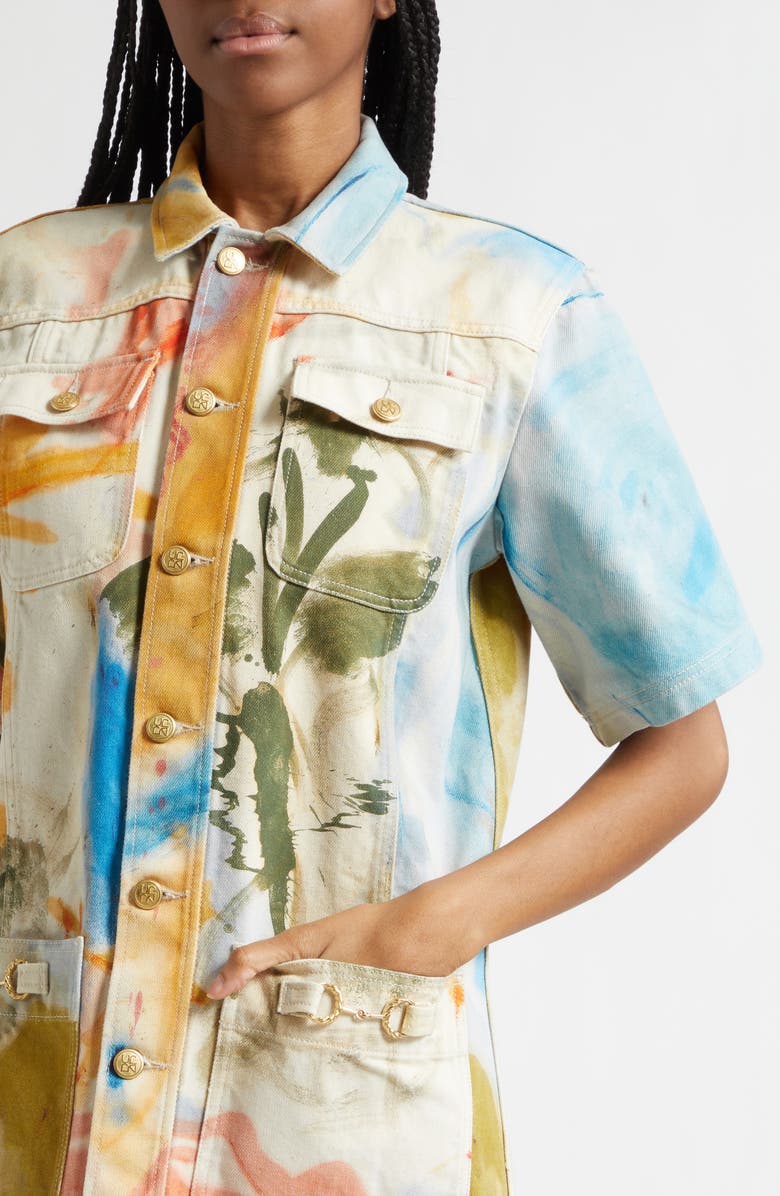 Ulla Johnson Painters Shirtdress, Alternate, color, Western Dream