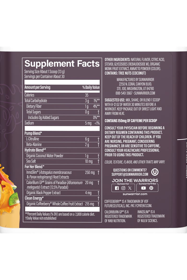 Active Pre-Workout Powder for Her, Alternate, color, Citrus Sunrise