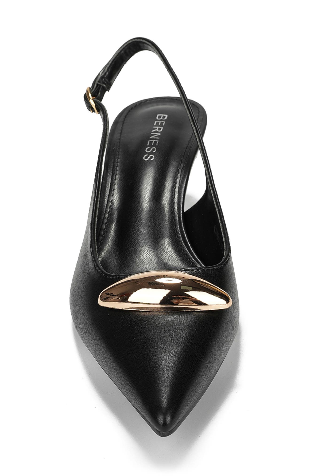 BERNESS Christina Pointed Toe Slingback Pump, Alternate, color, Black