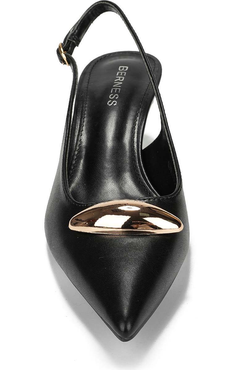 BERNESS Christina Pointed Toe Slingback Pump, Alternate, color, Black