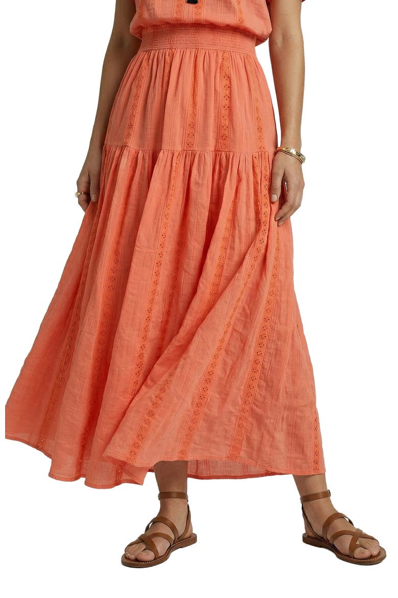 Candice Flutter Sleeve Maxi Dress, Alternate, color, Orange