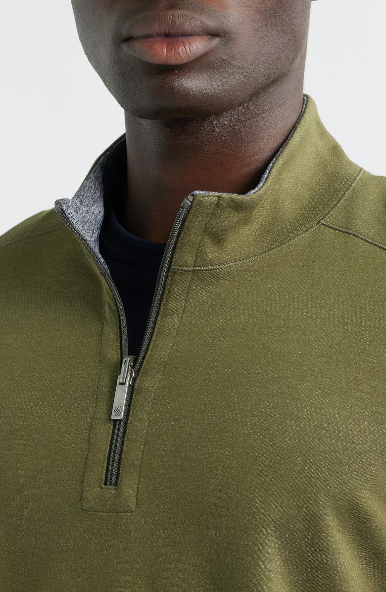 Johnston & Murphy XC4<sup>®</sup> Reversible Performance Quarter Zip, Alternate, color, Olive/ Navy