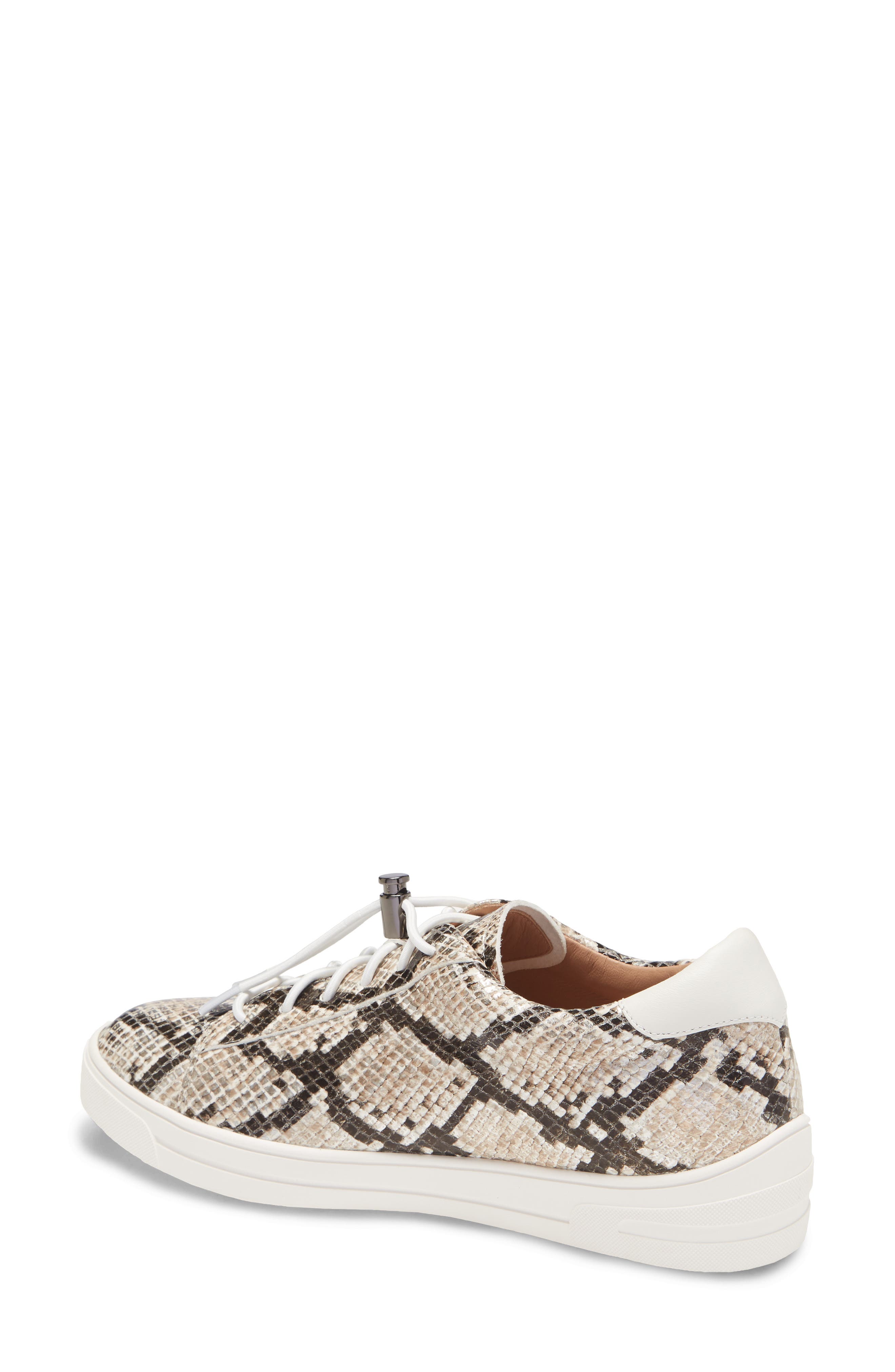 Linea Paolo Kirby Sneaker, Alternate, color, Dark Brown Snake Print Leather