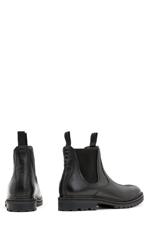 Allsaints Toby Lugged Chelsea Boot In Black