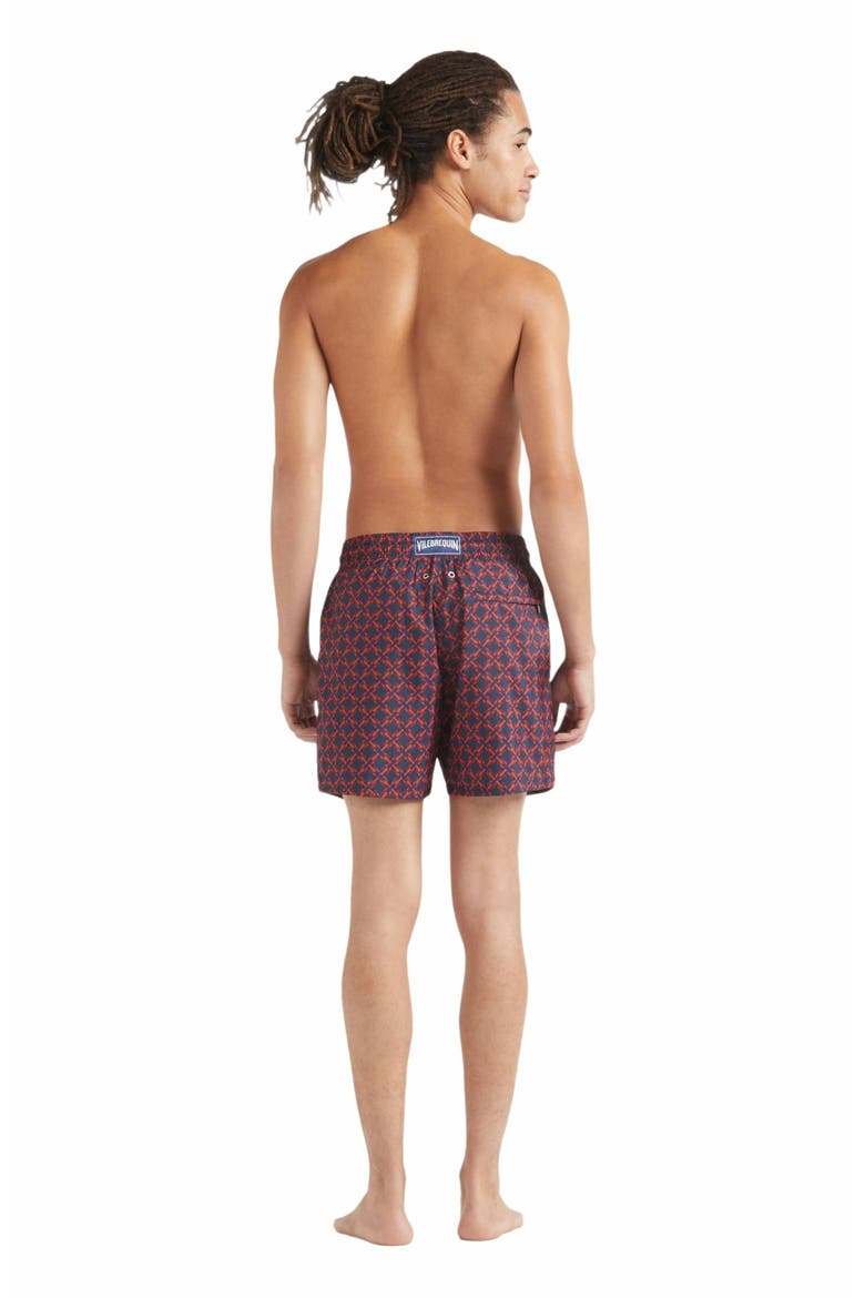 Men's Homard Pixel Ultra-Light and Packable Swim Shorts, Alternate, color, BLEU MARINE