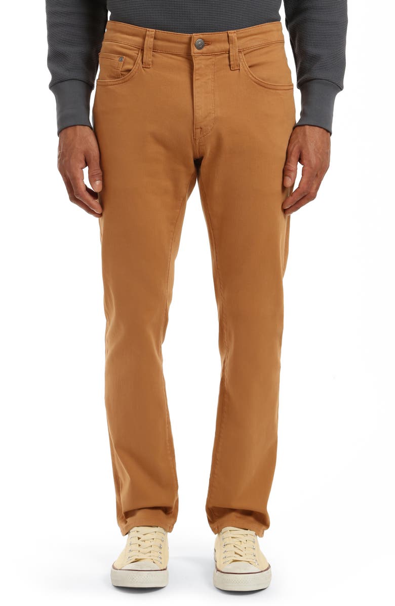 Mavi Jeans Marcus Slim Straight Leg Pants, Main, color, Caramel Supermove