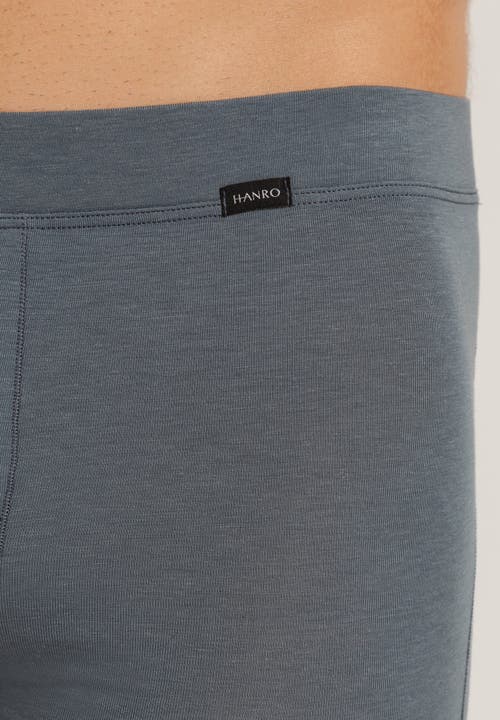 Hanro Natural Function Tencel And Cotton Boxer Brief In Black Clay
