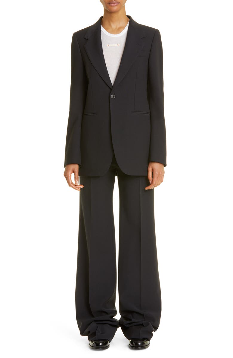 Maison Margiela One-Button Two-Piece Wool Blend Suit, Main, color,