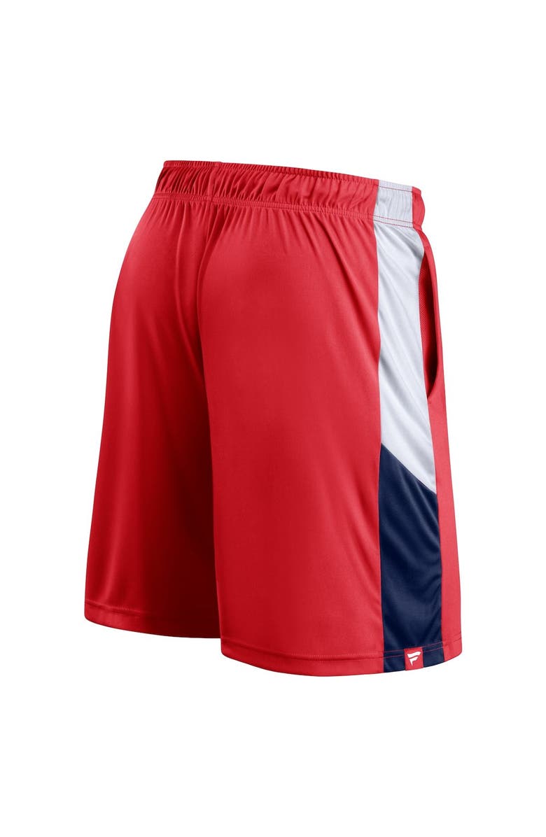 FANATICS Men's Fanatics Branded Red Washington Nationals Champion Rush Color Block Shorts, Alternate, color, 