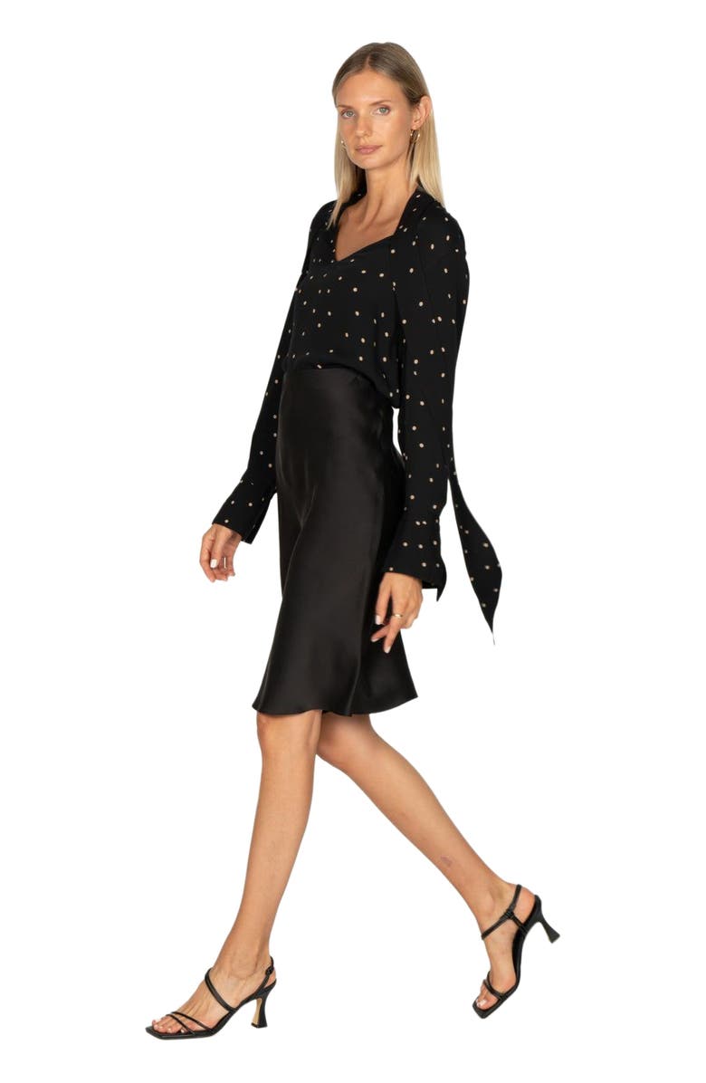 SECRET MISSION Rhiannon Blouse, Alternate, color, Black Polka Dot