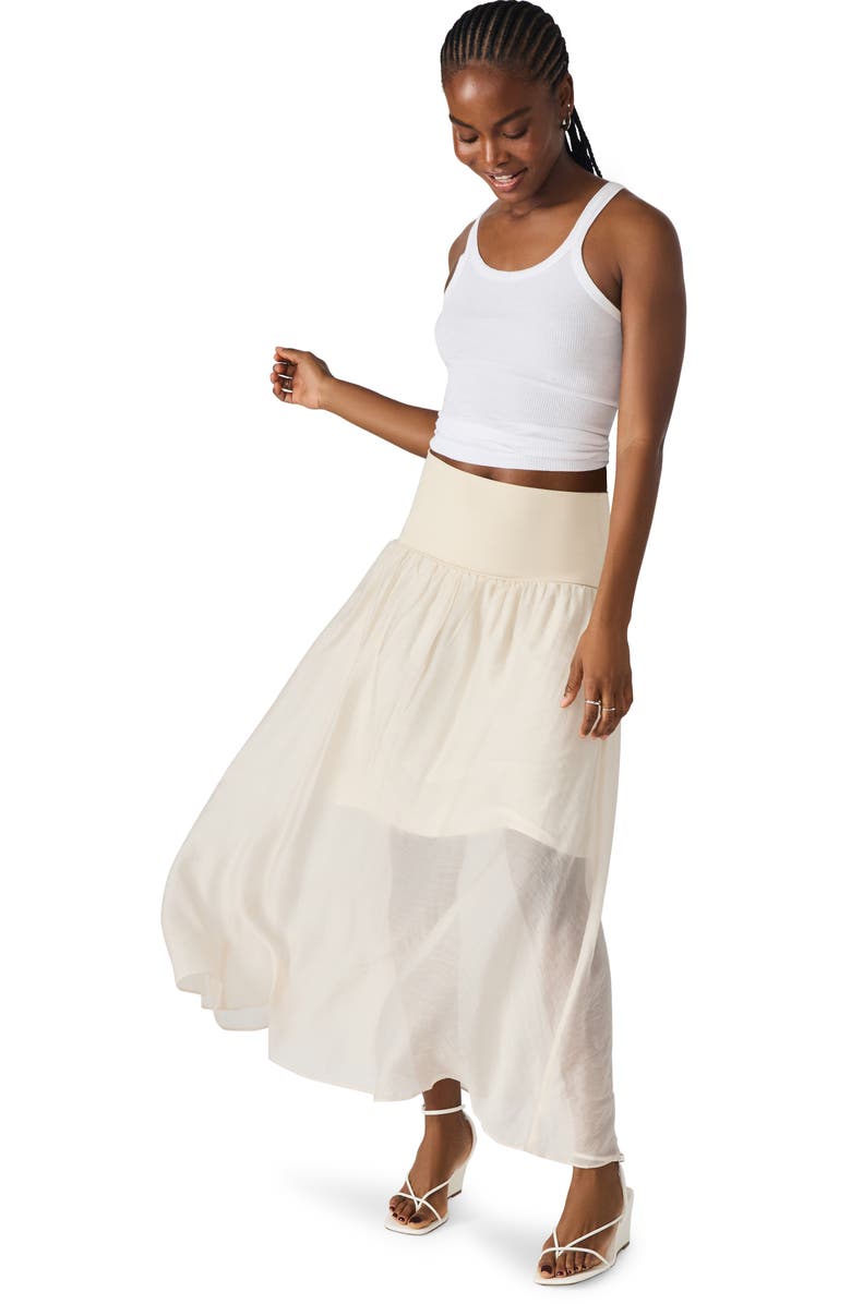Steve Madden Amaya Maxi Skirt, Alternate, color, Oatmeal