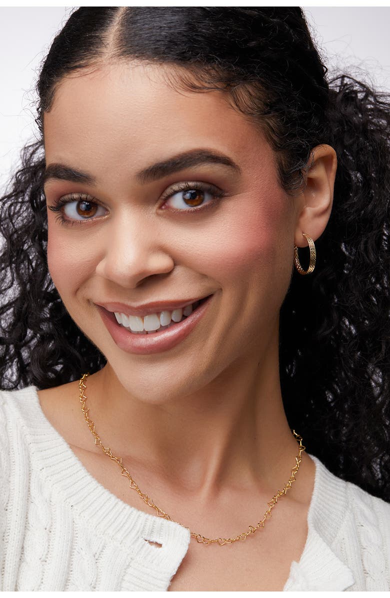 Bony Levy Liora 14K Gold Textured Hoop Earrings, Alternate, color, 