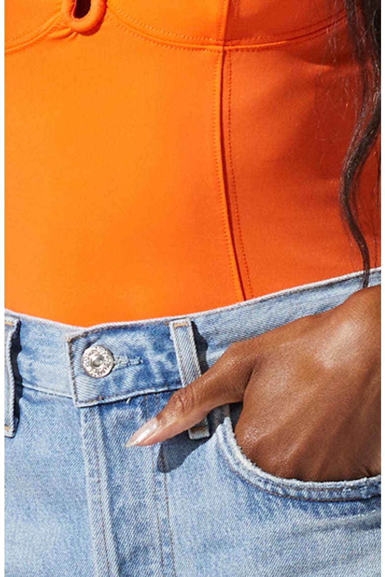 U-Bar Bodysuit, Alternate, color, ORANGE