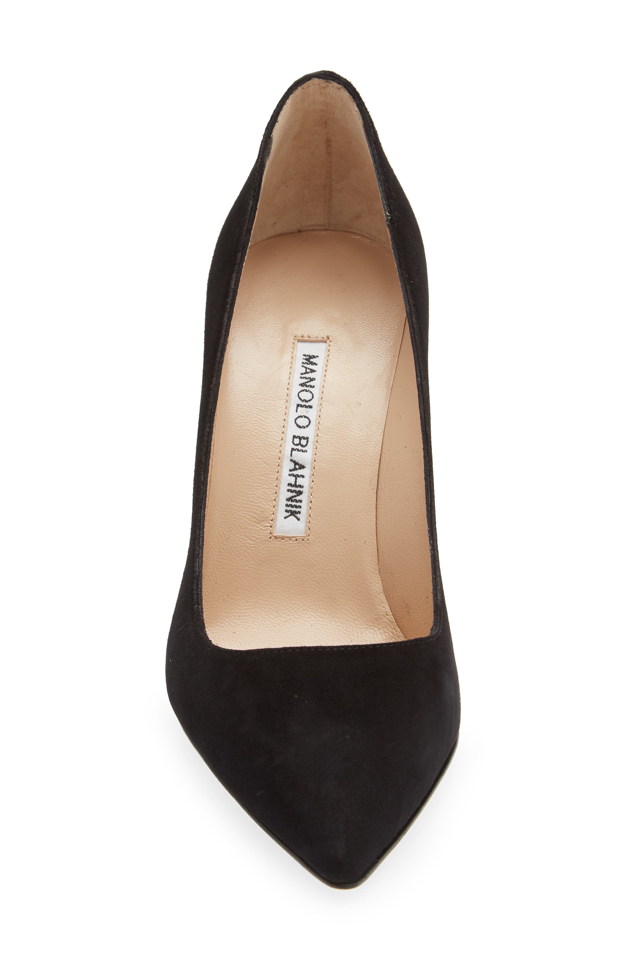 Manolo Blahnik BB Pointed Toe Pump, Alternate, color, Black