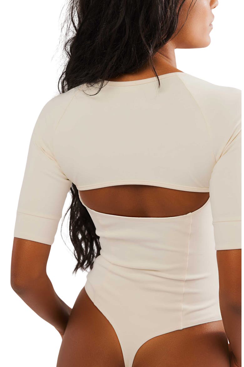 Everly Square Neck Bodysuit, Alternate, color, TOFU