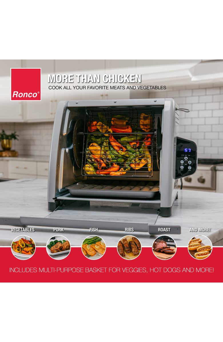 RONCO 6000 Platinum Series Rotisserie Oven, Alternate, color, Silver