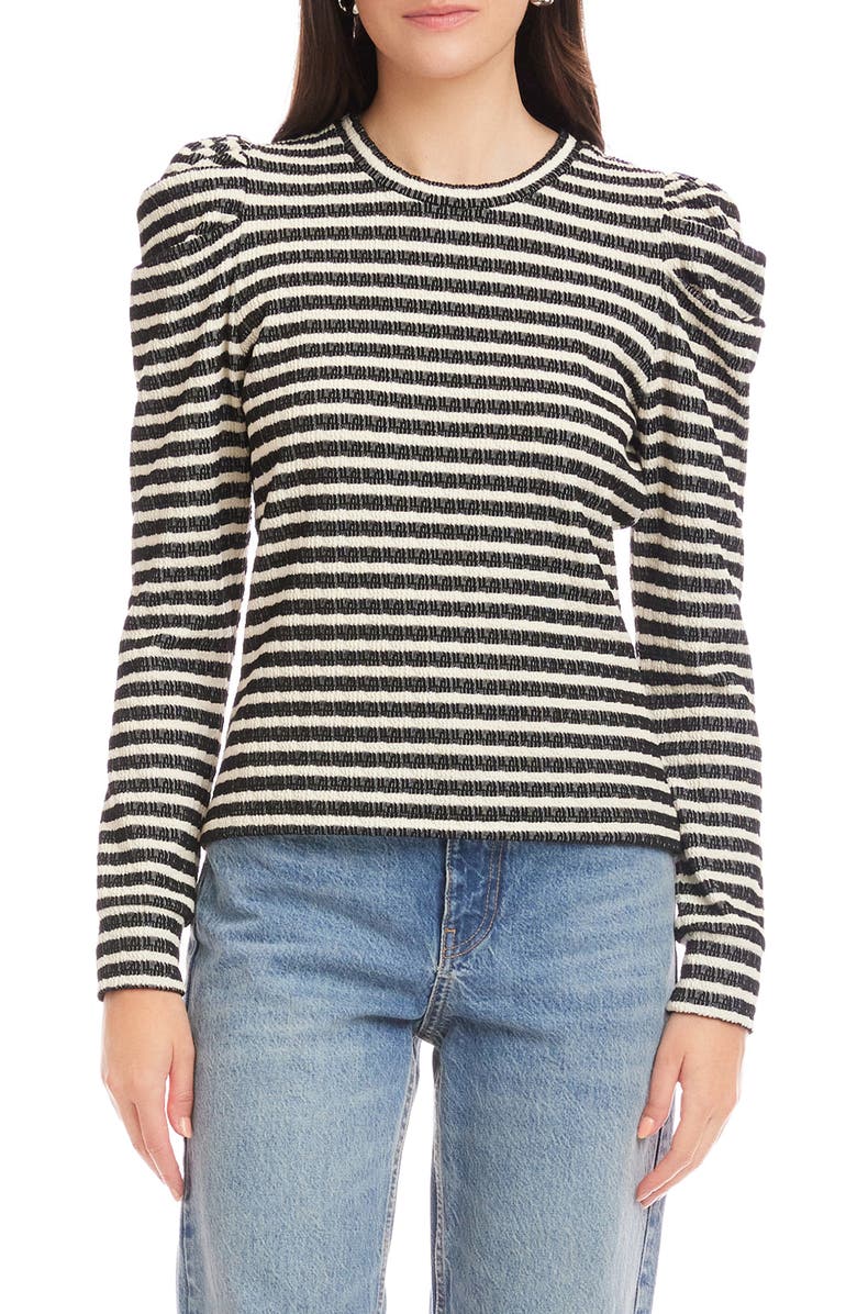 FIFTEEN TWENTY Leila Puff Shoulder Shirt, Main, color, Stripe