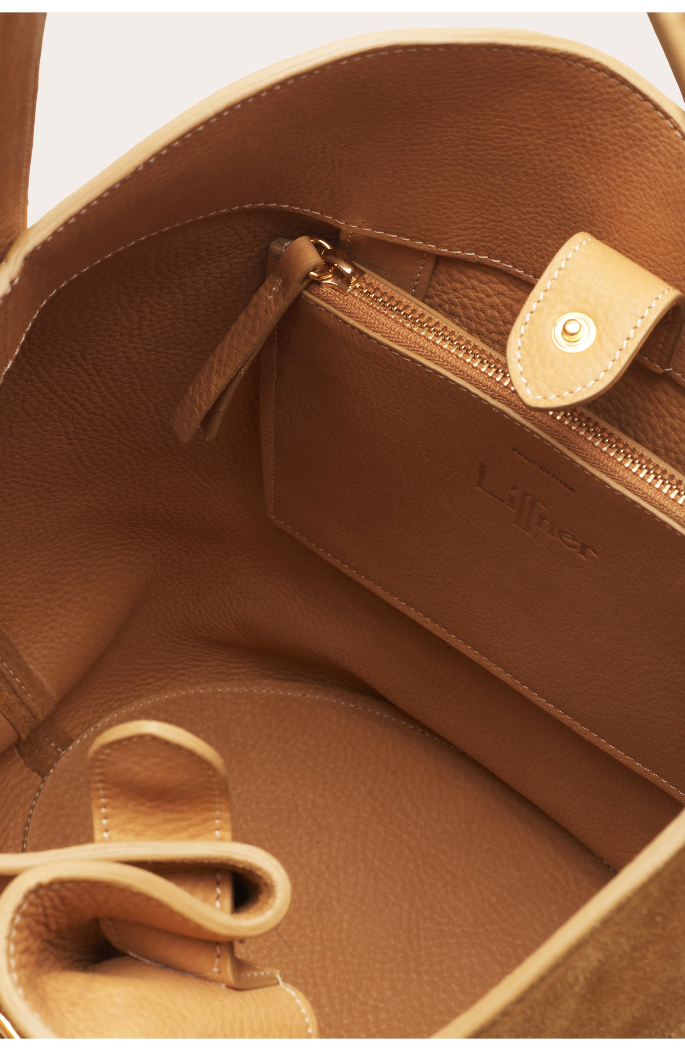 LIFFNER Large Belted Bucket Bag, Alternate, color, Rhum