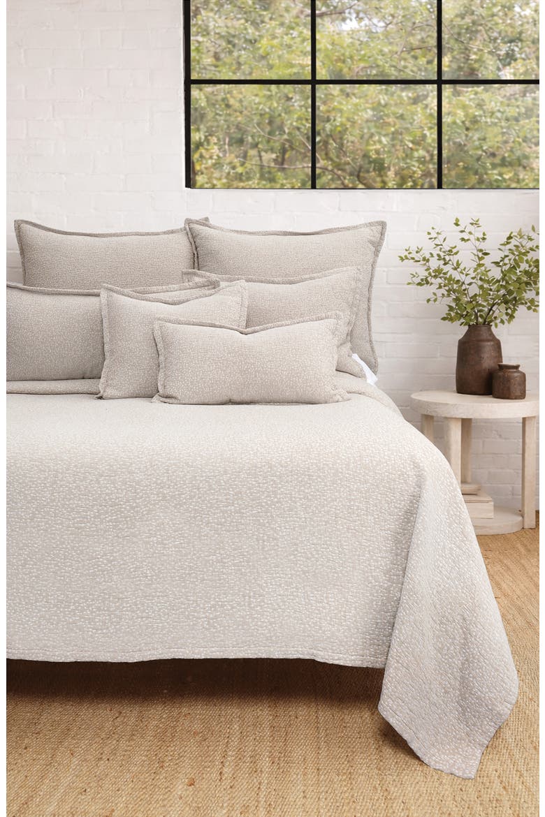 Malibu Matelassé Blanket, Alternate, color, OATMEAL
