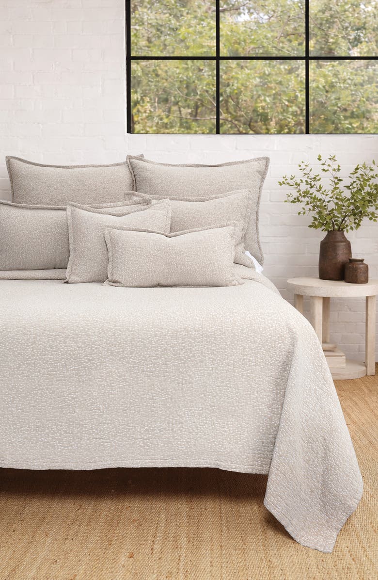 Pom Pom at Home Malibu Matelassé Blanket, Alternate, color, Oatmeal