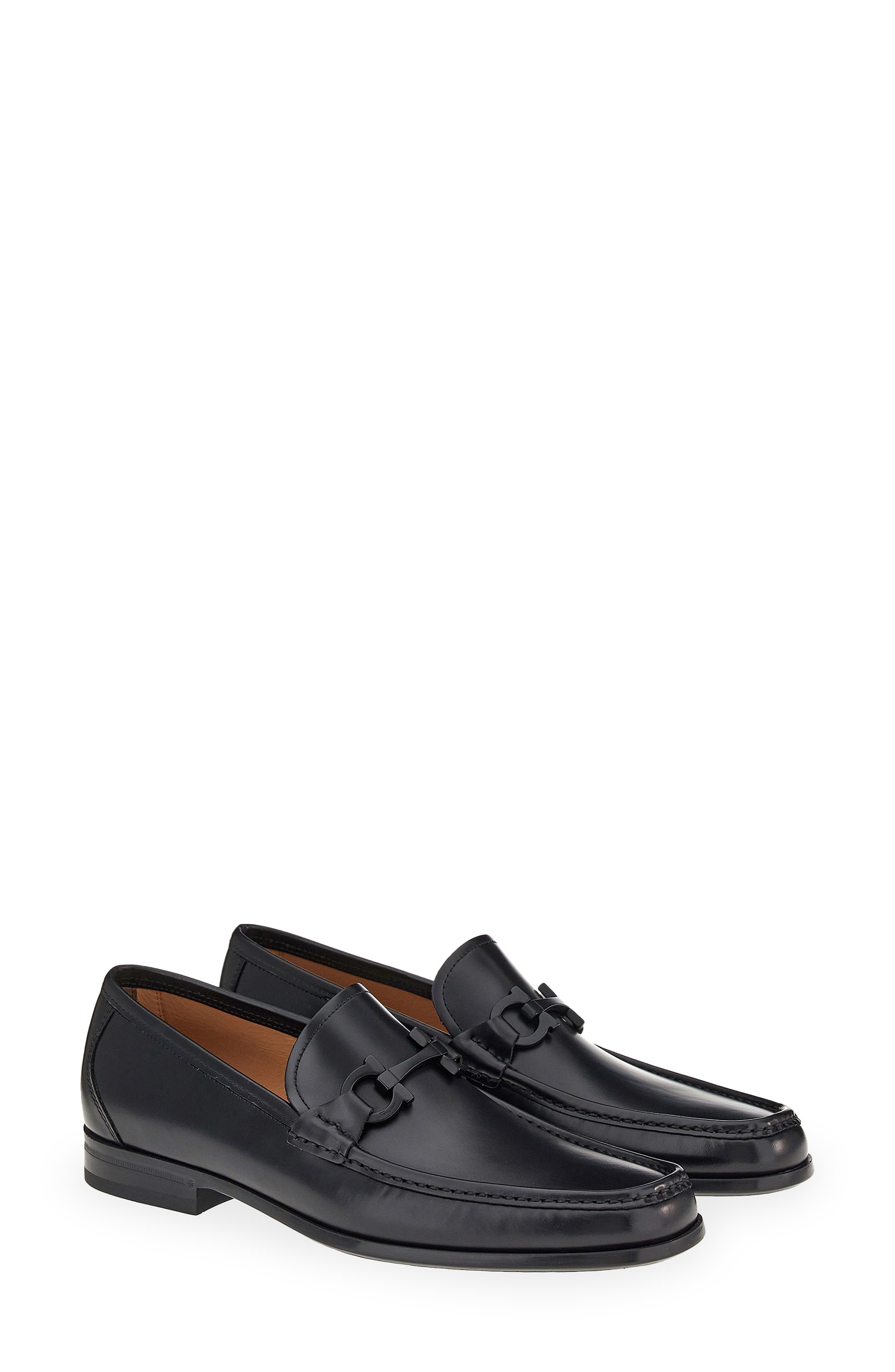 FERRAGAMO Grandioso 2 Monochrome Bit Loafer, Main, color, 