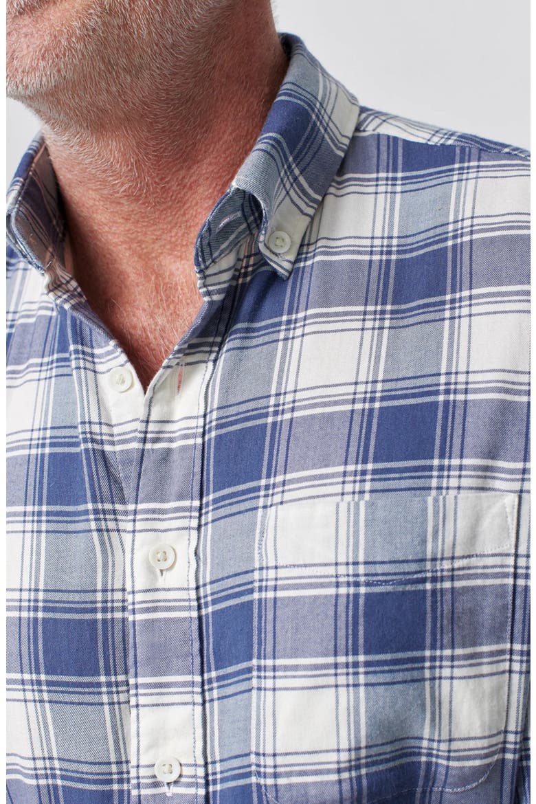 Movement Plaid Flannel Button-Down Shirt, Alternate, color, NAVY CREAM SHADOW PLAID