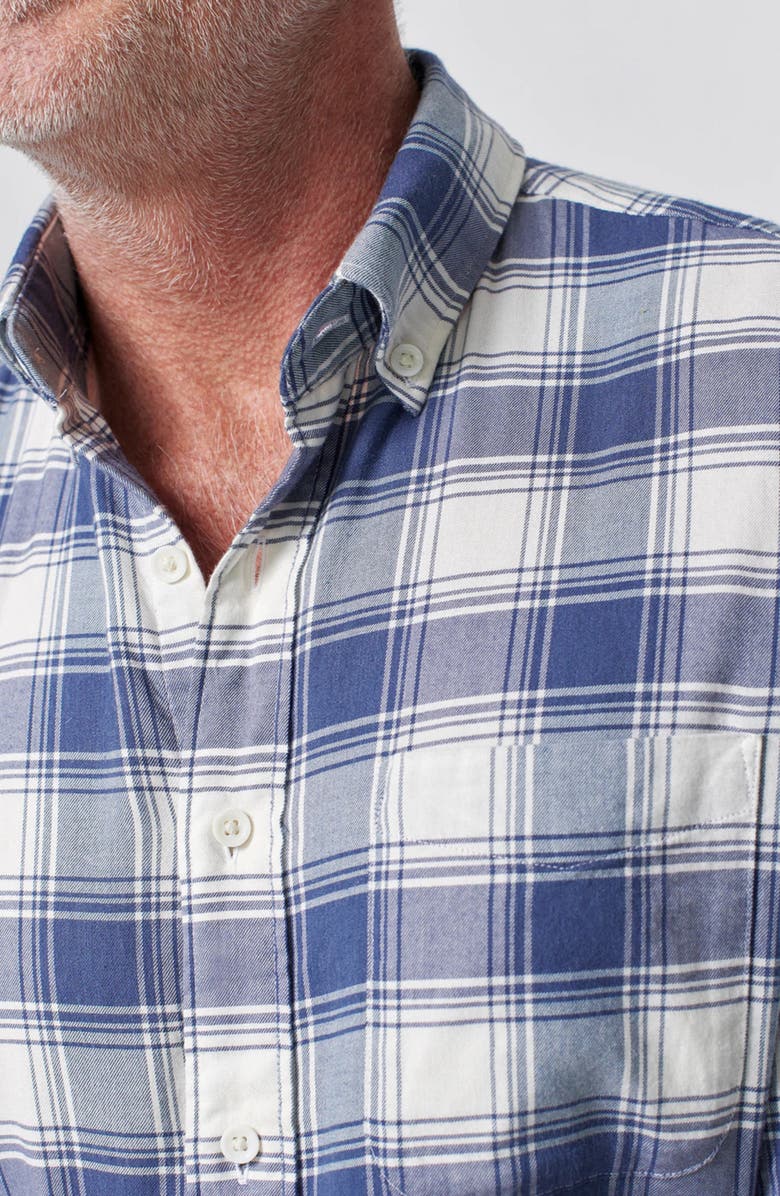 Faherty Movement Plaid Flannel Button-Down Shirt, Alternate, color, 