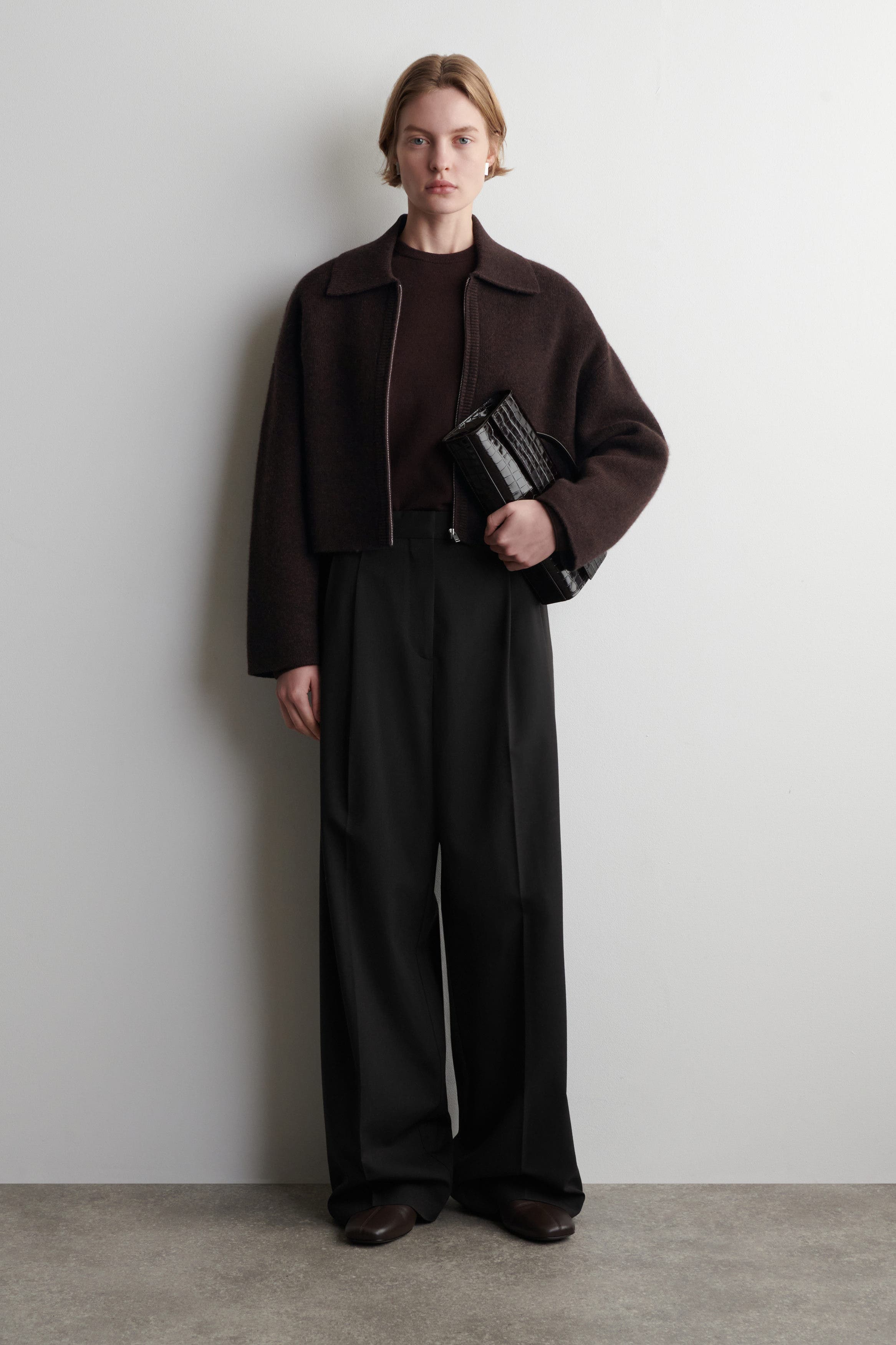 Cropped Knitted Merino Wool Jacket - image 2
