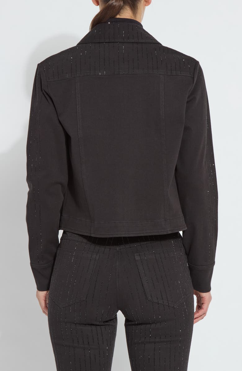 Lysse Nala Beaded Denim Trucker Jacket, Alternate, color, 