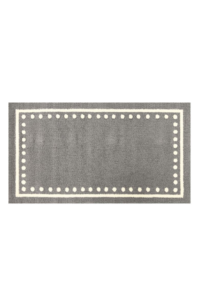 R16 HOME Dottie Moon Mist Indoor/Outdoor Doormat, Main, color, Grey/ White