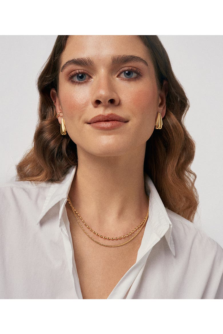 Diana Earrings, Alternate, color, Gold