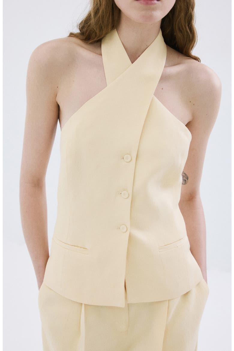 Martini Halter Top, Main, color, YELLOW
