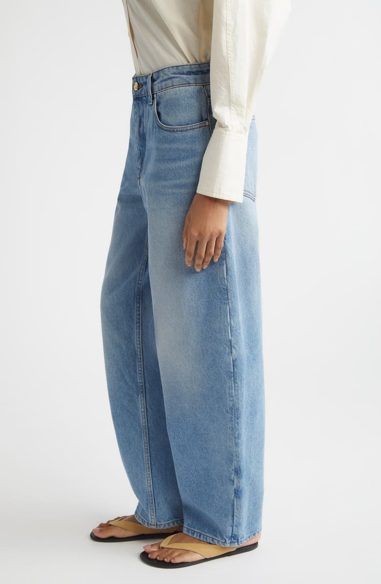 OSSOU Rider Low Rise Barrel Leg Jeans, Alternate, color, Salt Wash