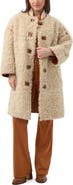 Trina Turk Spartan Reversible Faux Shearling and Faux Suede Coat