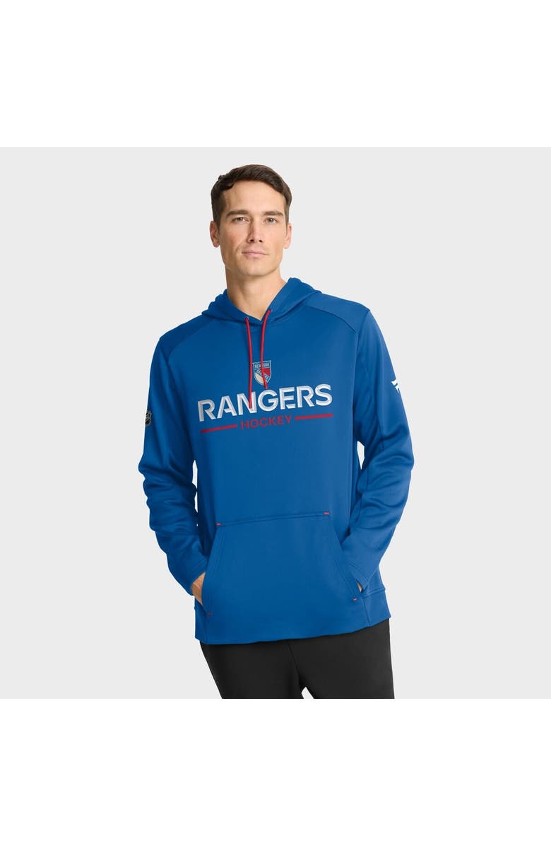 FANATICS Men's Fanatics Blue New York Rangers Authentic Pro Rink Centennial Hoodie, Main, color, Blue