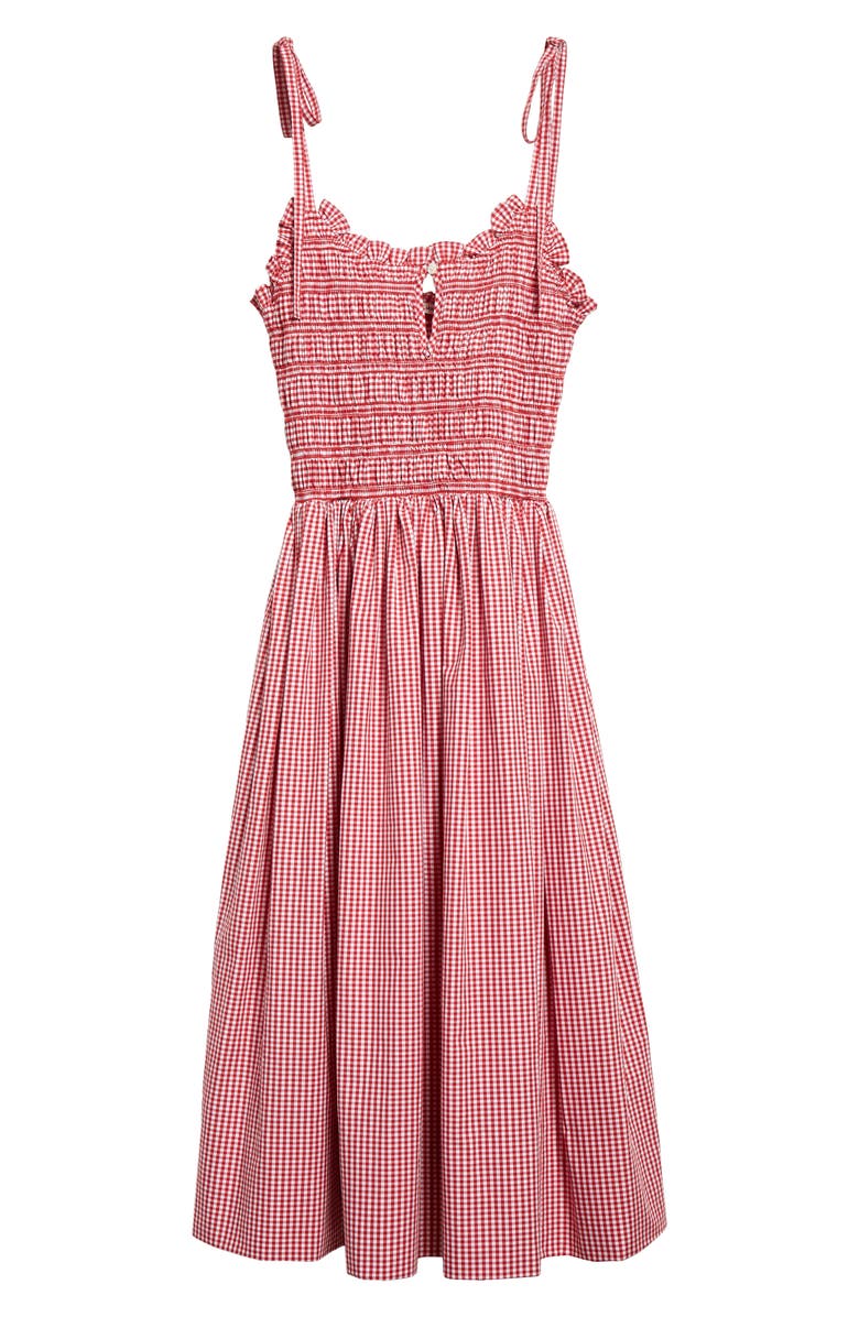 Sandy Liang Kanteen Cotton Gingham Sundress, Alternate, color,