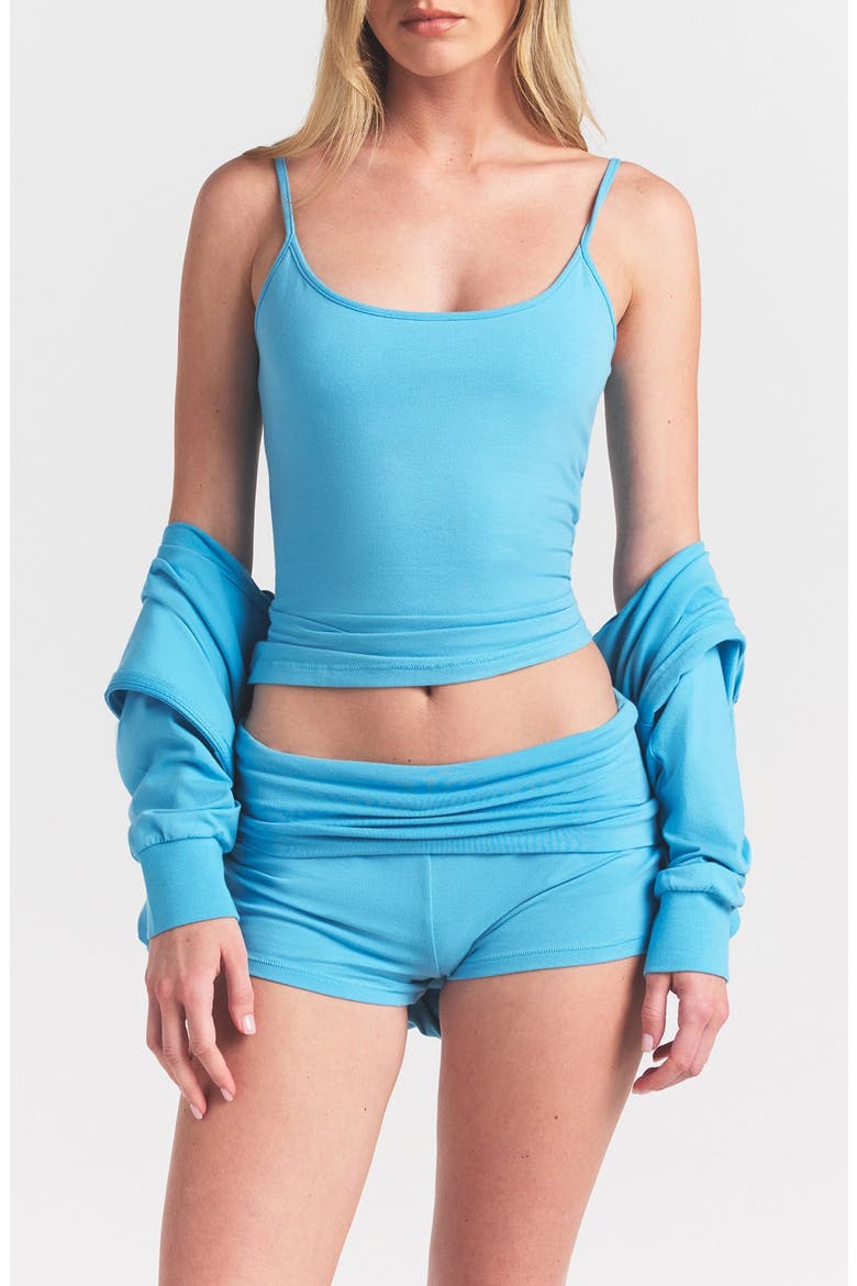 Cotton Jersey Camisole, Main, color, WATER