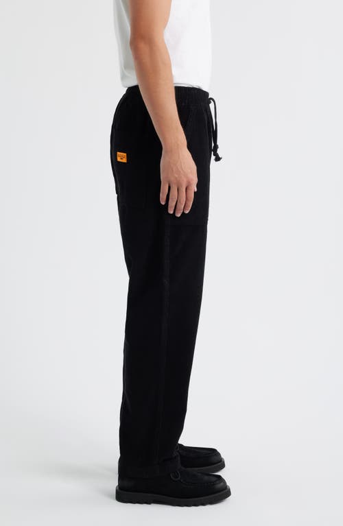 Service Works Organic Cotton Corduroy Drawstring Chef Pants In Black