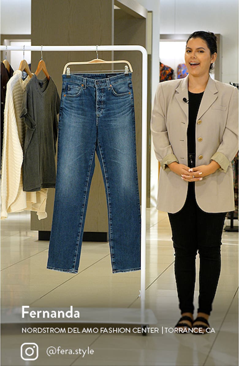 Alexxis High Waist Straight Leg Jeans, sales video thumbnail