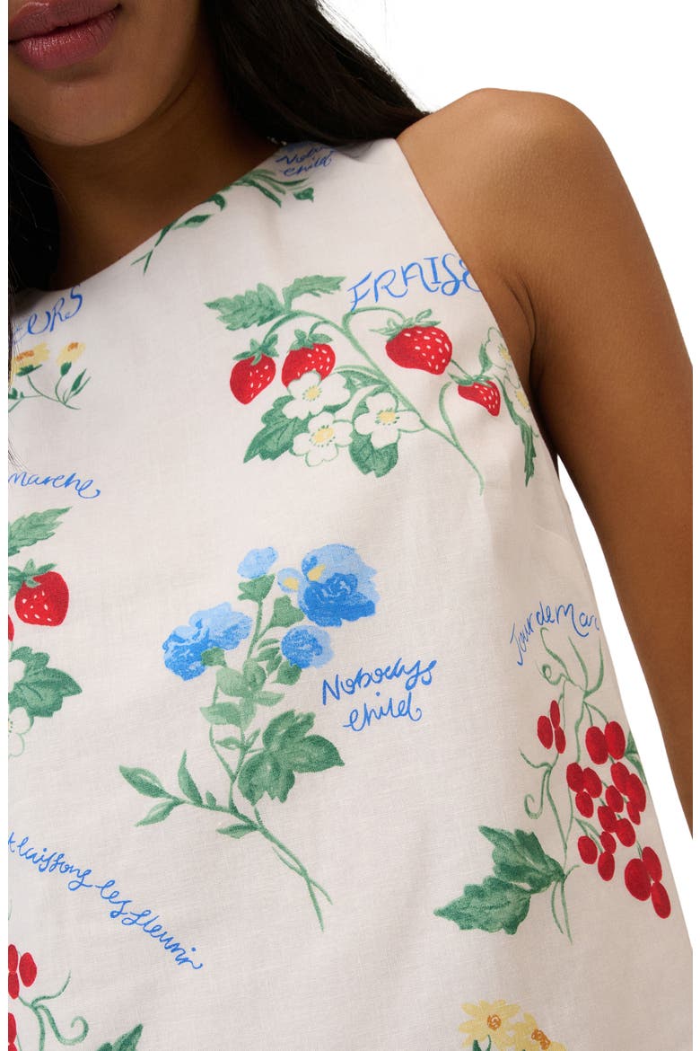 Palermo Floral Shift Minidress, Alternate, color, WHITE