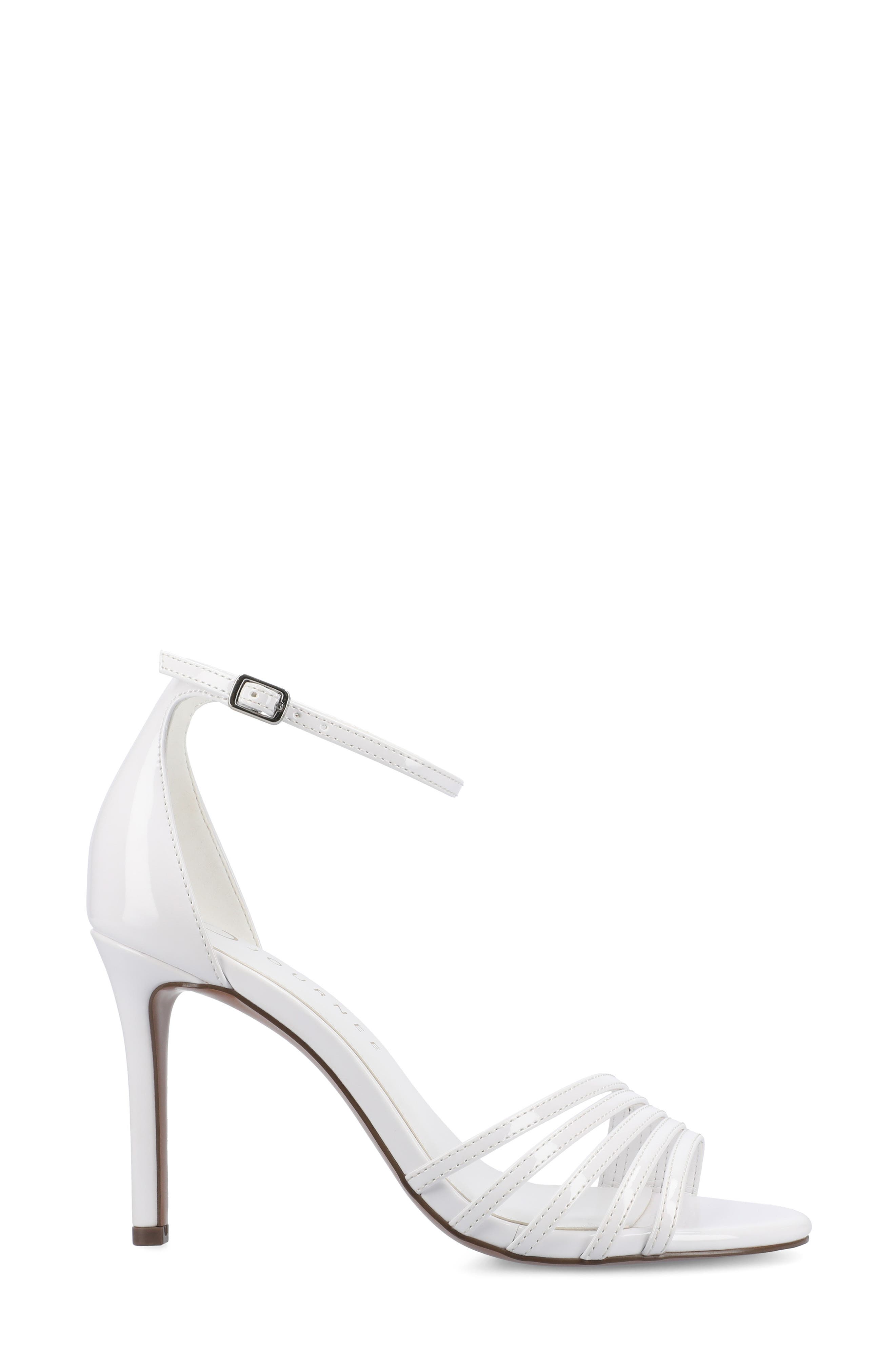 Felicity Ankle Strap Stiletto Sandal, Alternate, color, WHITE PATENT
