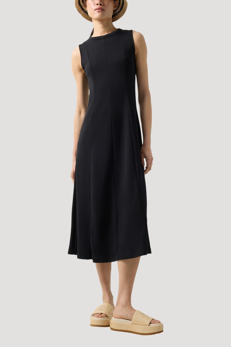 Rebecca Jersey Dress, Alternate, color, Black